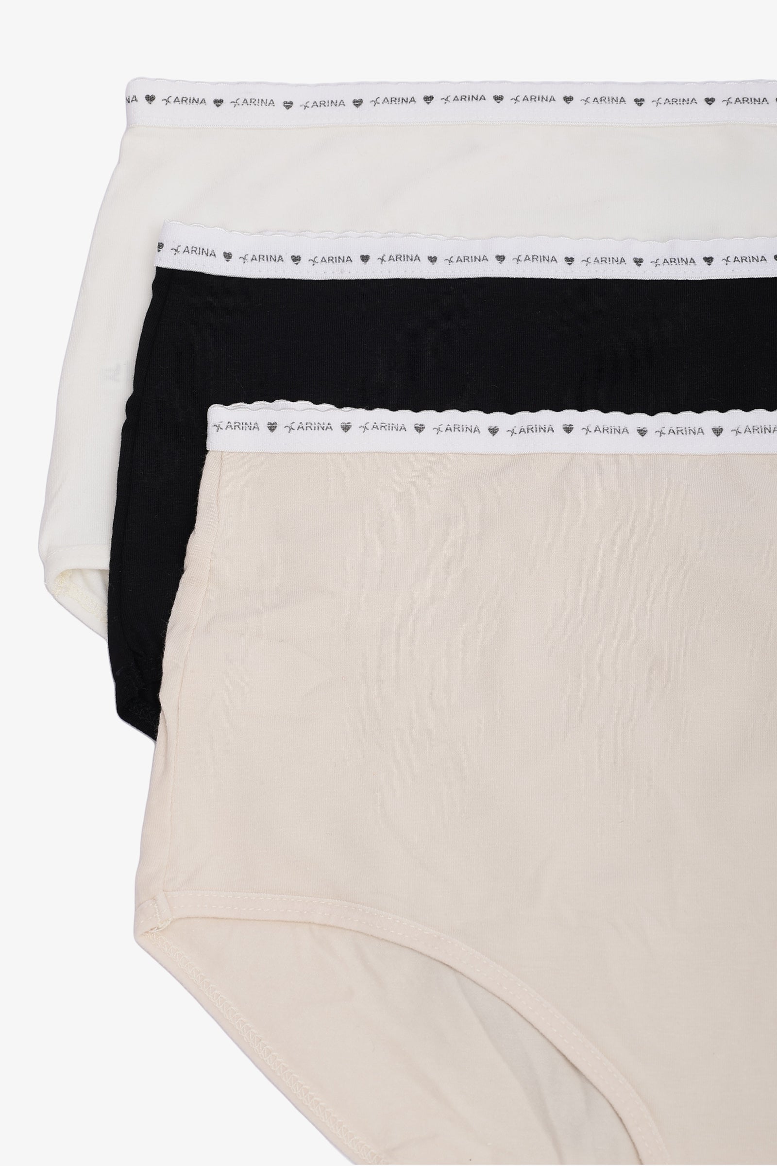 Pack of 3 Colored Full Brief Panties