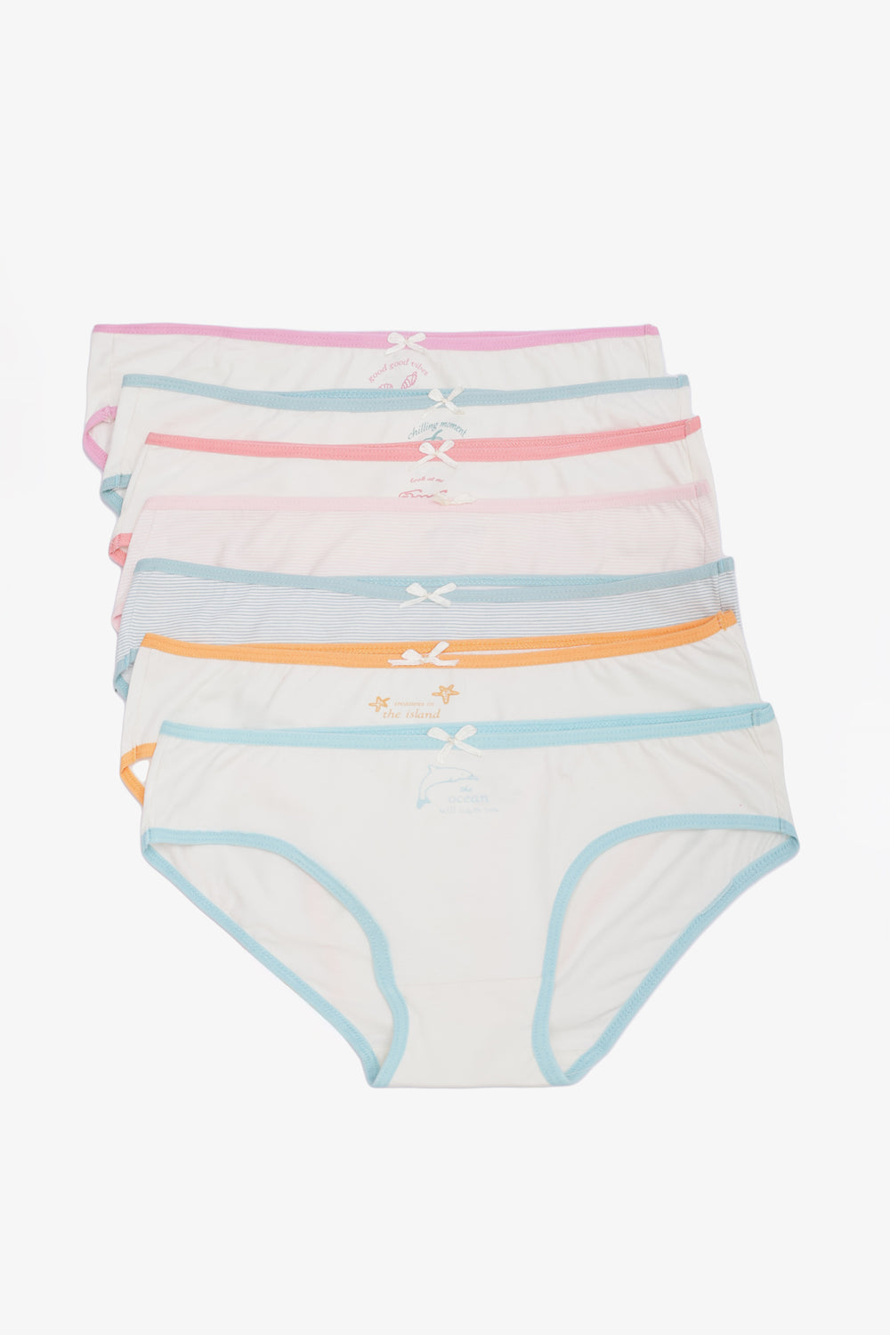 Pack of 7 Colored Bikini Panties