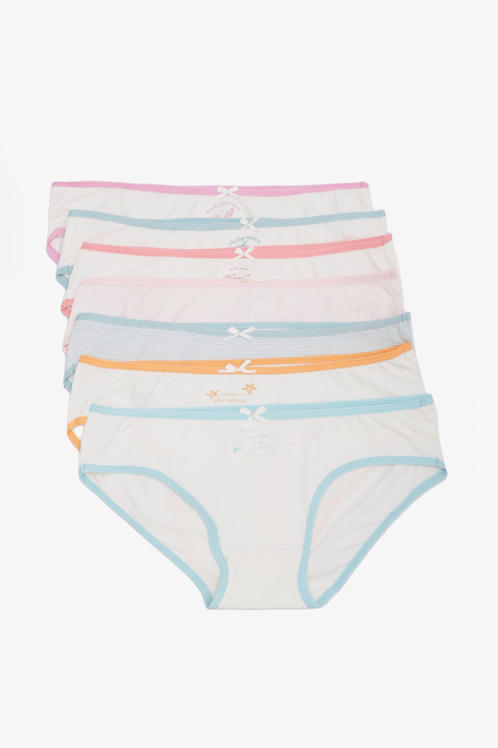 Pack of 7 Colored Bikini Panties