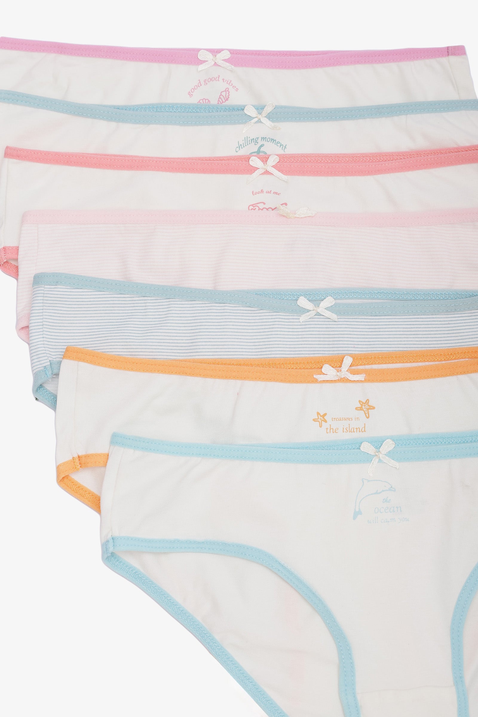 Pack of 7 Colored Bikini Panties