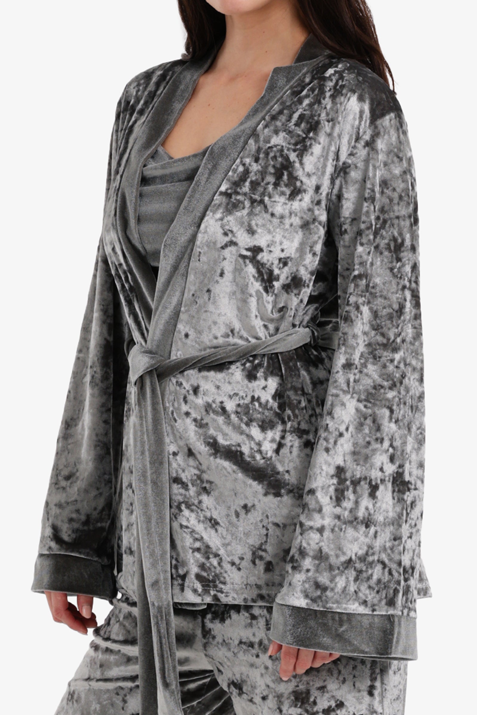 طقم بيجامة قطيفة من 3 قطع