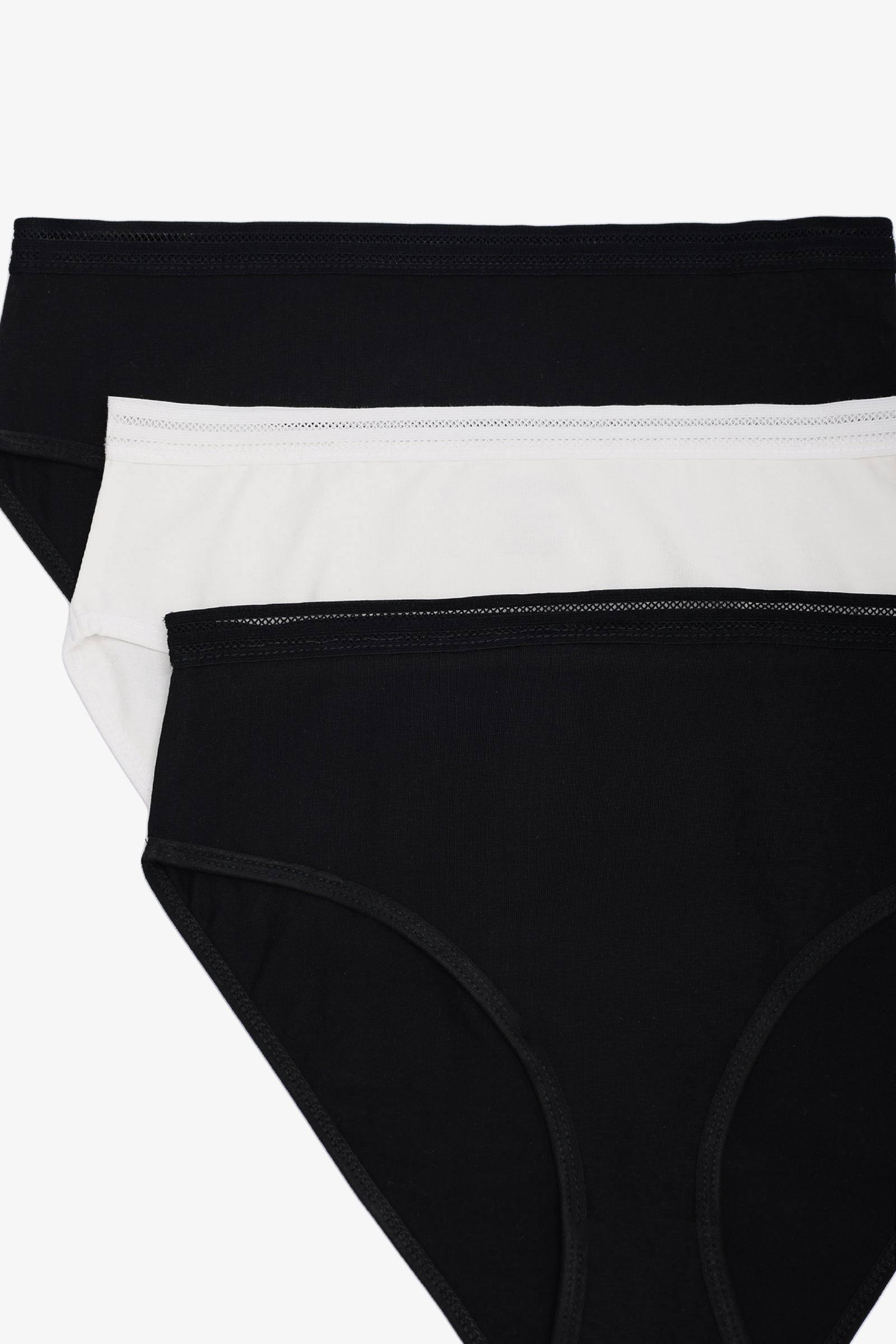 Pack of 3 Colored Full Brief Panties