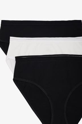 Pack of 3 Colored Full Brief Panties