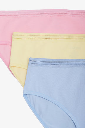 Pack of 3 Colored Full Brief Panties