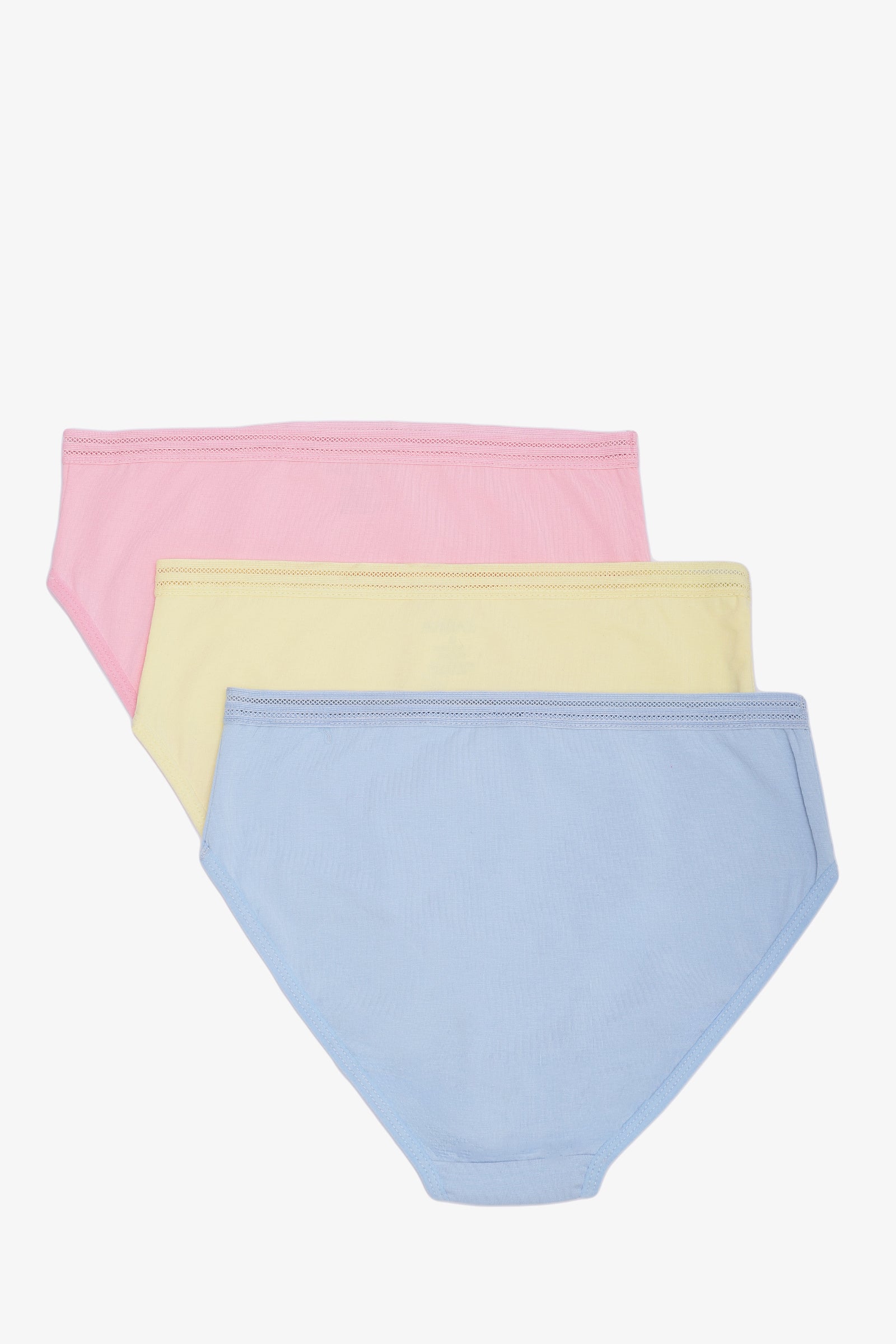 Pack of 3 Colored Full Brief Panties