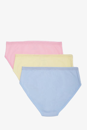 Pack of 3 Colored Full Brief Panties