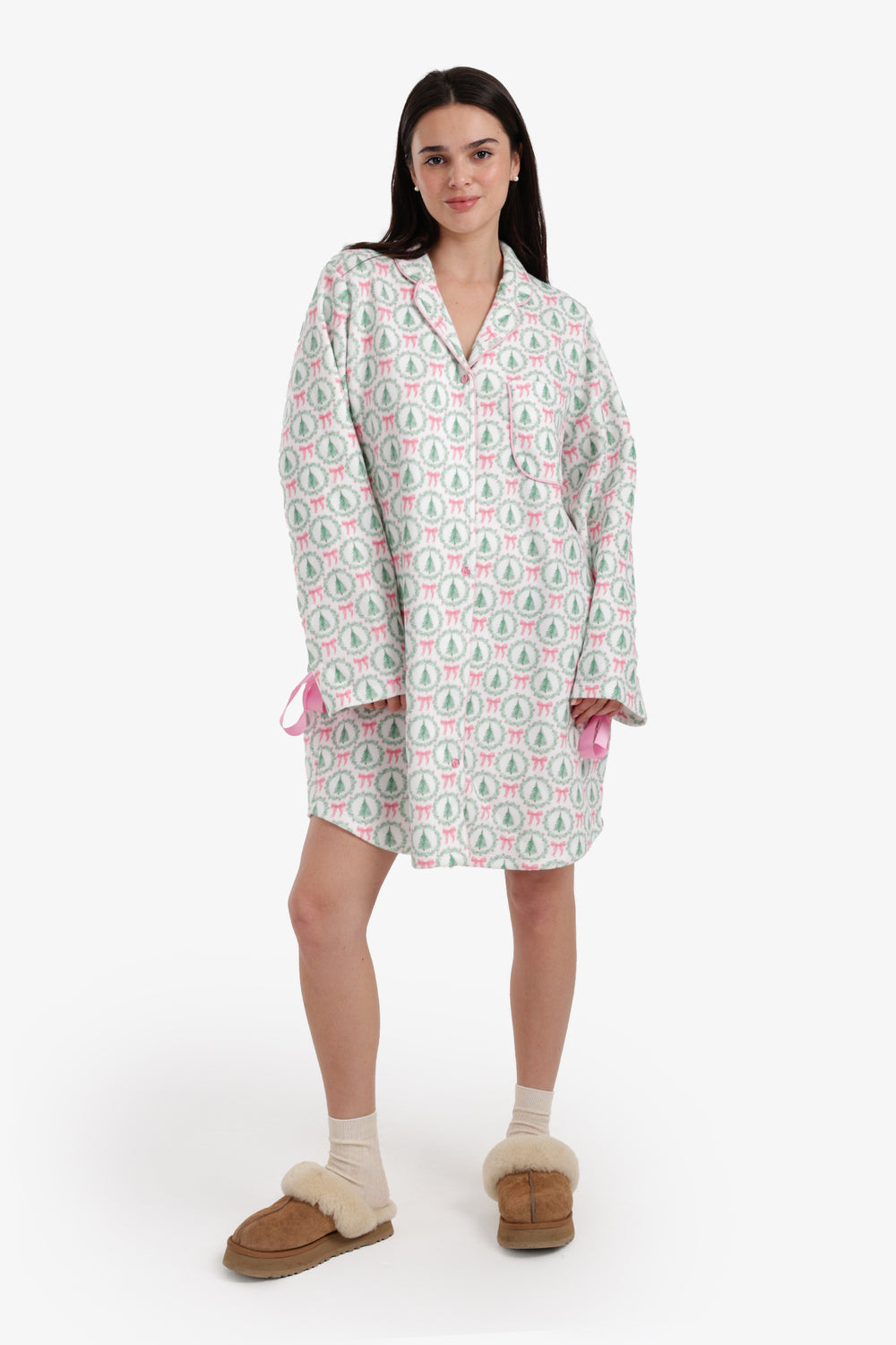 Bow-Sleeve Night Shirt