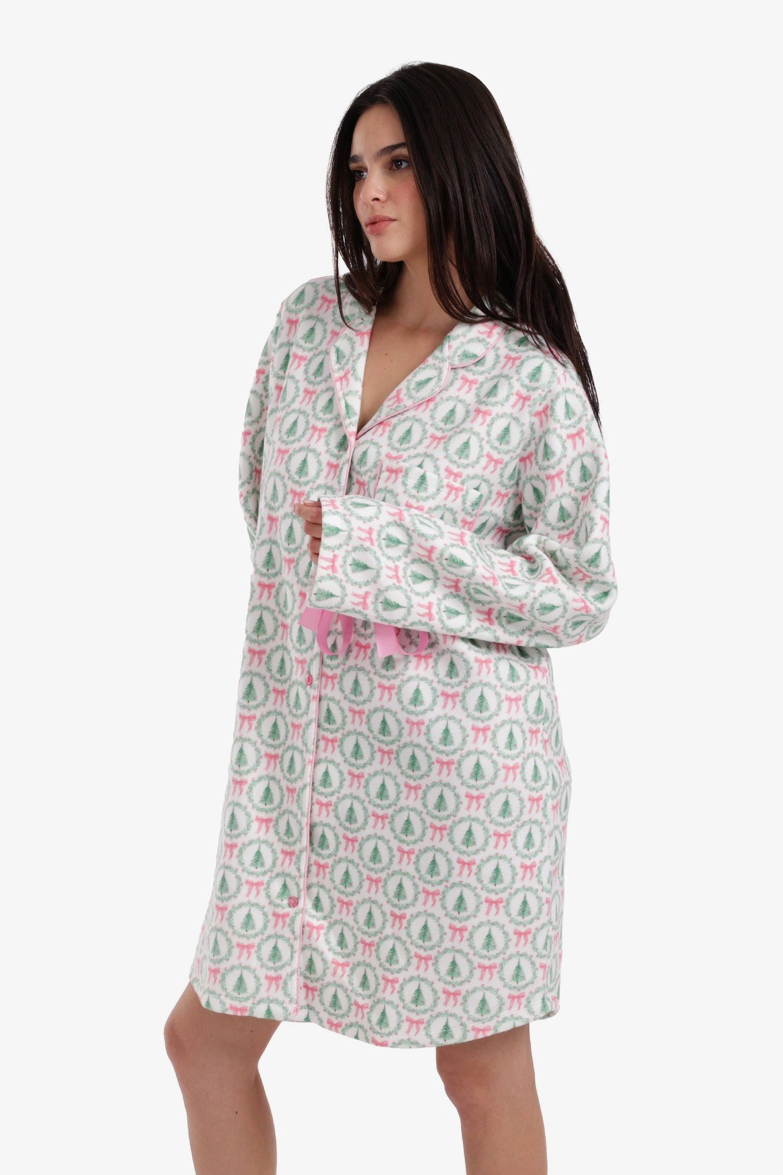 Bow-Sleeve Night Shirt