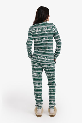 طقم بيجامة برقبة هينلي