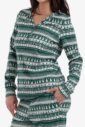 طقم بيجامة برقبة هينلي