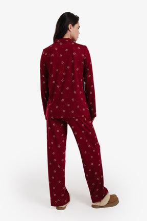 Button-Up Printed Pyjama