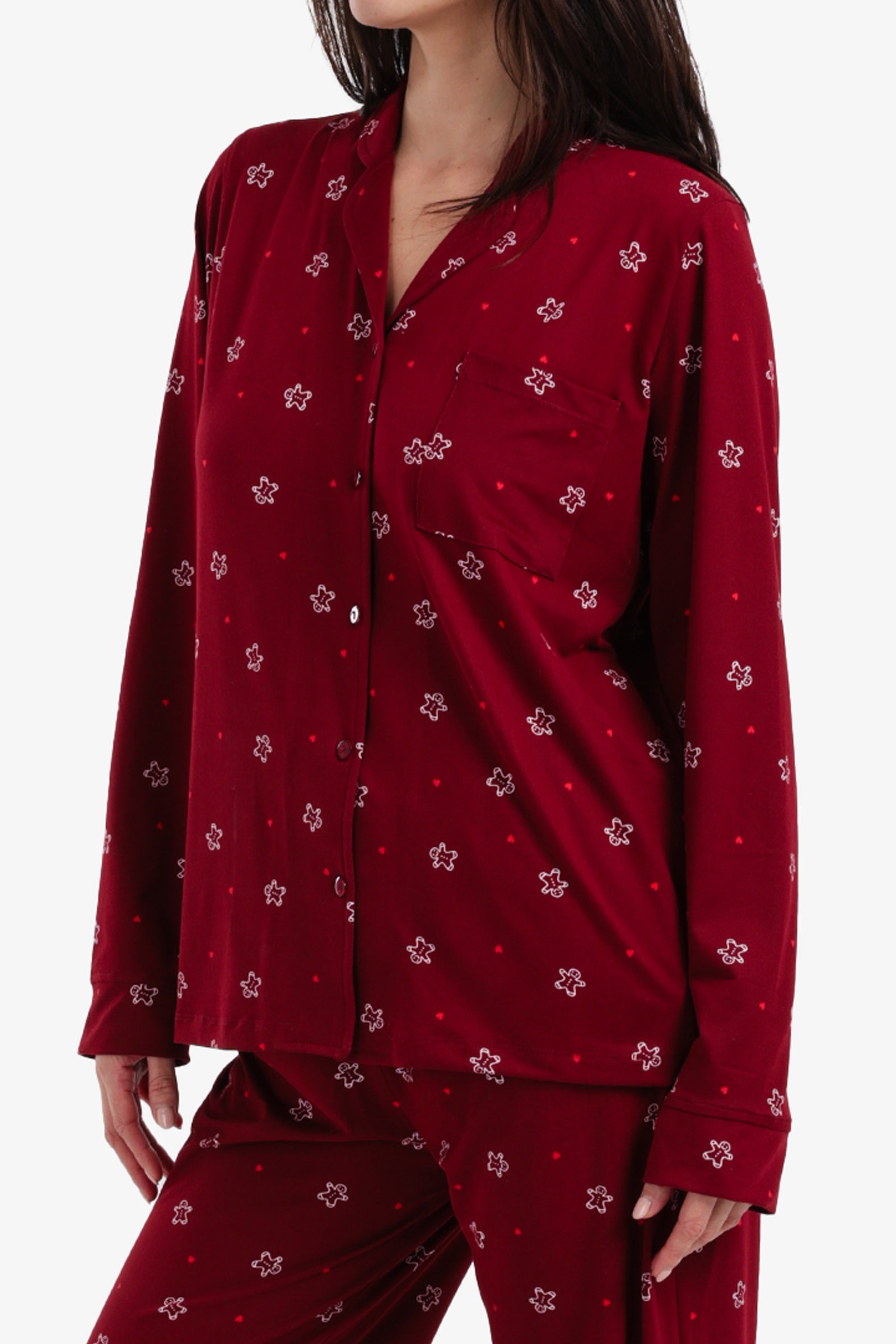 Button-Up Printed Pyjama