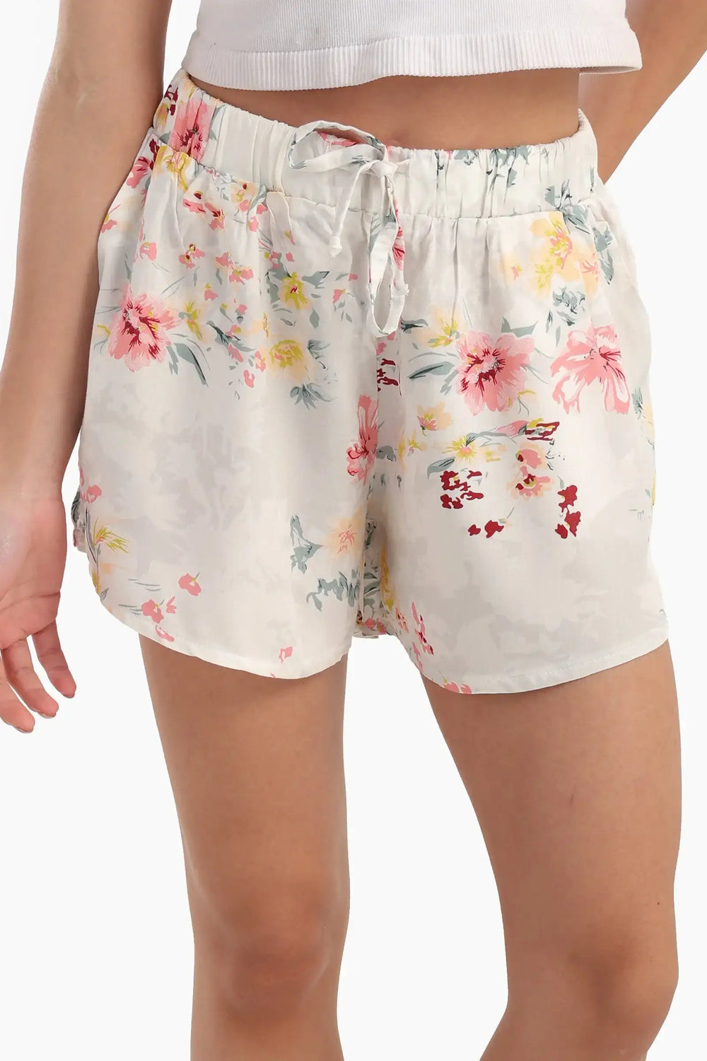 Floral Printed Pyjama Shorts