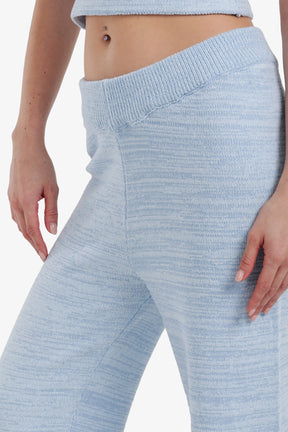 بنطلون بيجامة مريح بنقشة هيذر