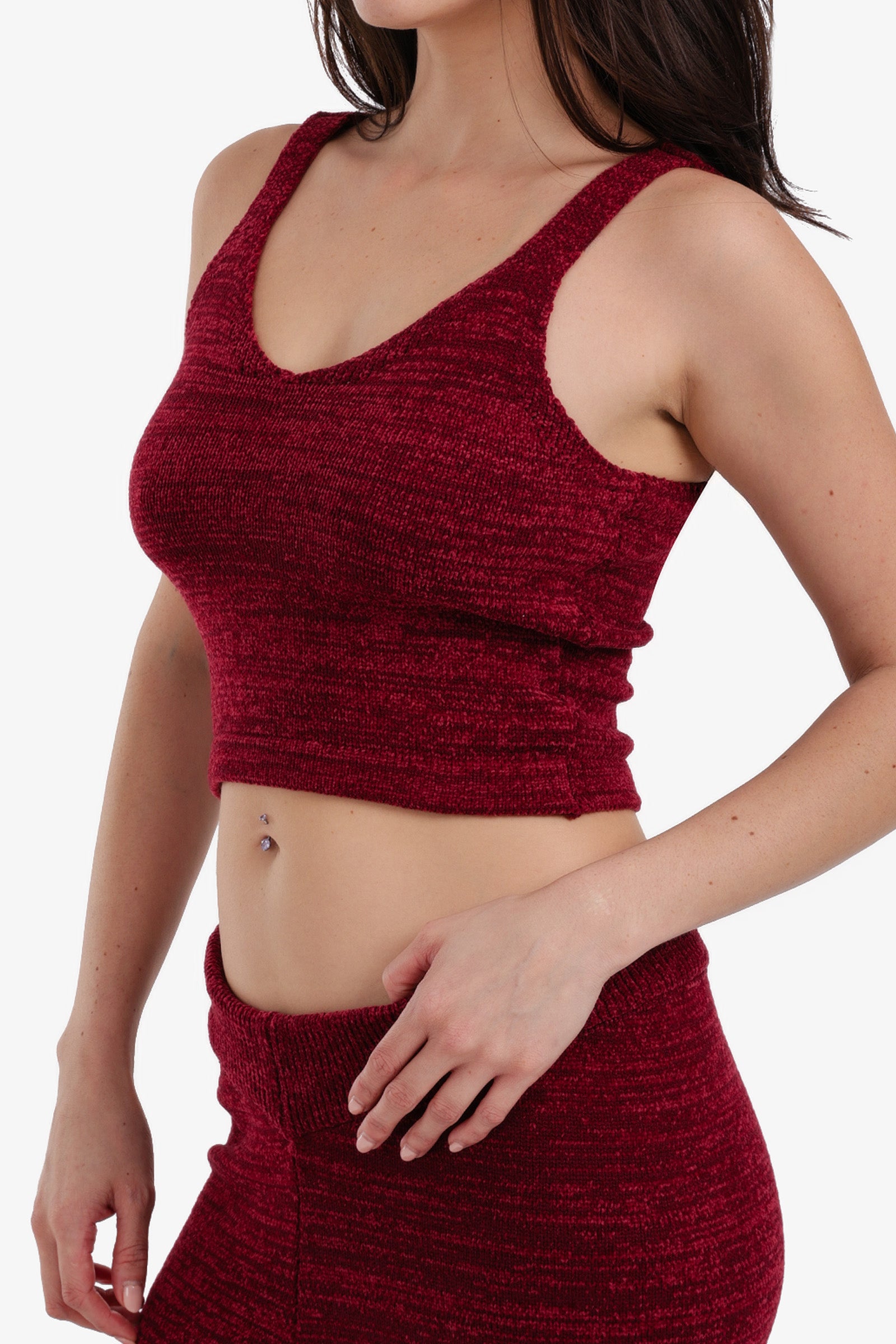 Sleeveless Cropped Pyjama Top