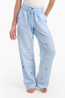 Striped Strawberry Printed Pyjama Pants