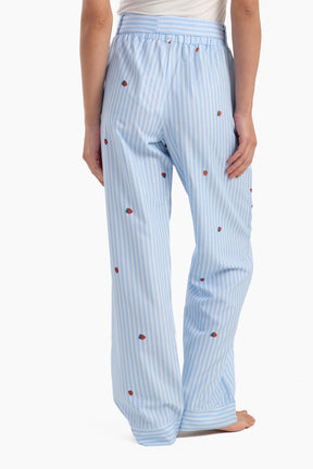 Striped Strawberry Printed Pyjama Pants