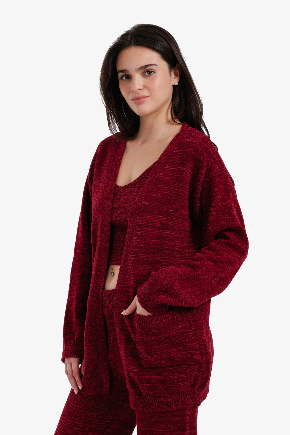 Relaxed Heathered Robe