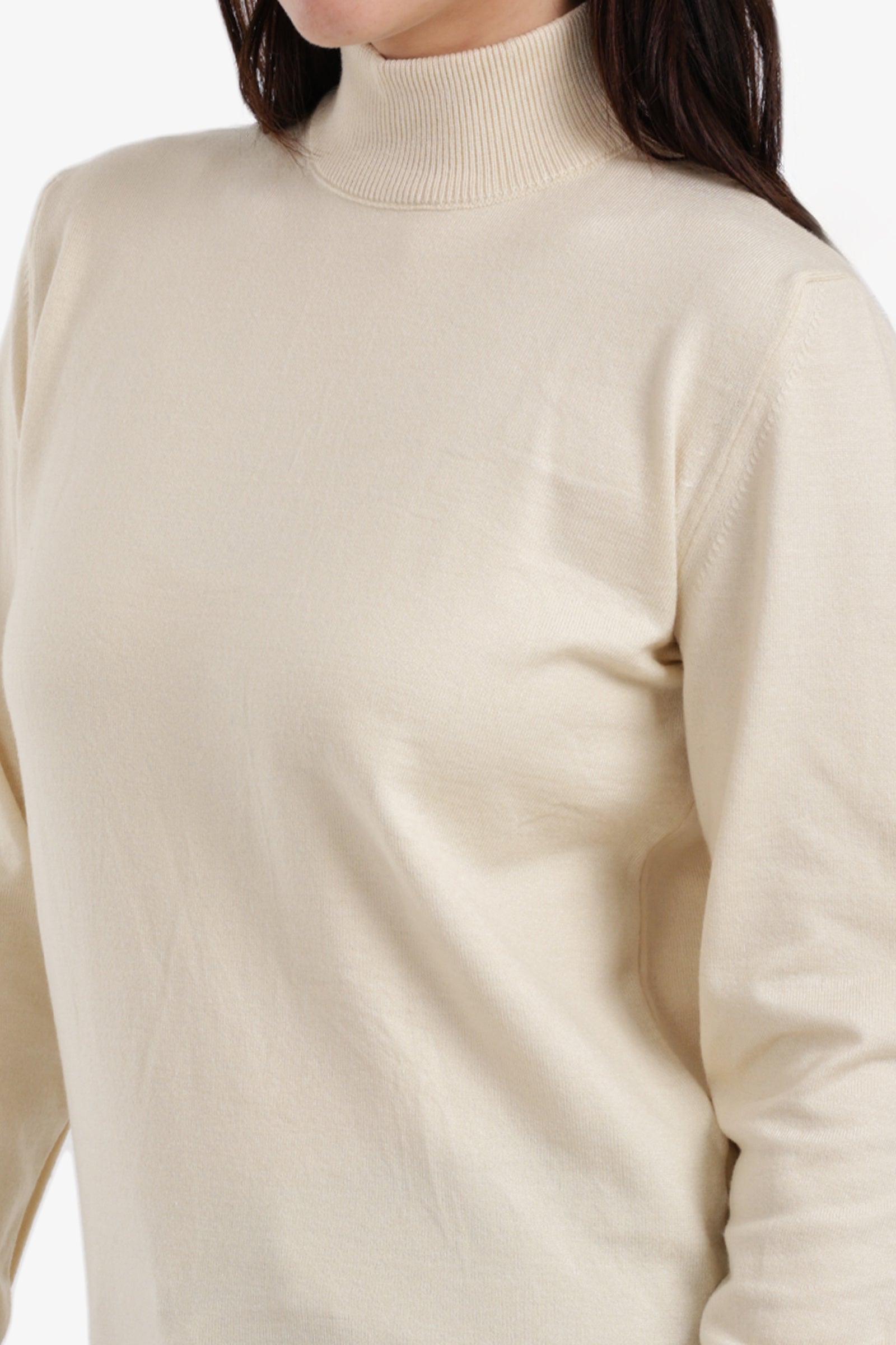 Slim Fit High Neck Pullover