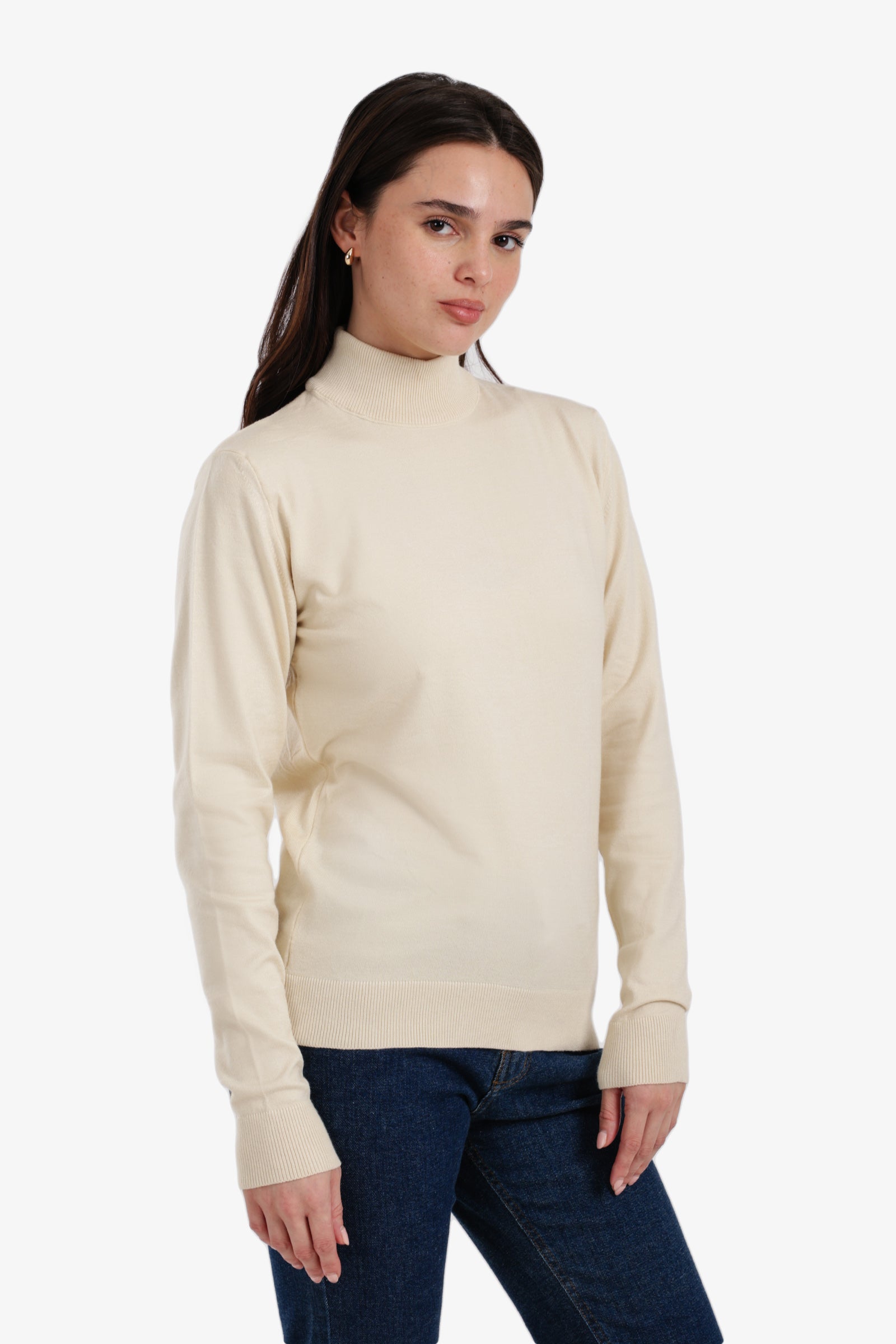Slim Fit High Neck Pullover