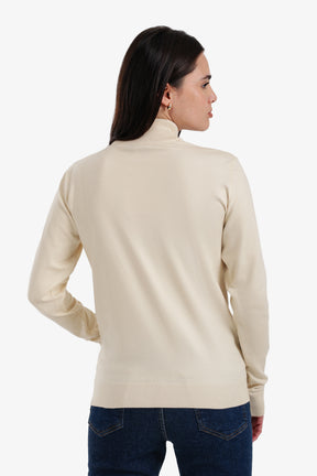 Slim Fit High Neck Pullover