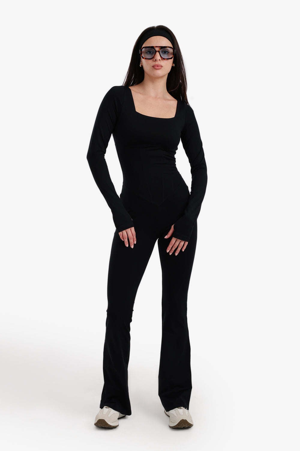 Square-Neck Jumpsuit