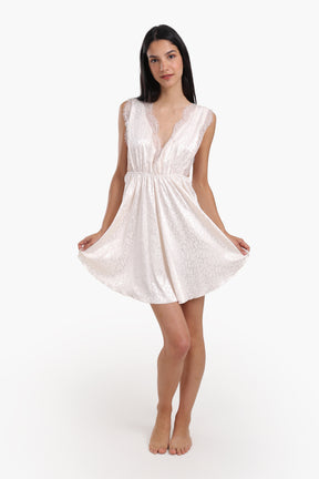 Plunge V-Neck Baby Doll