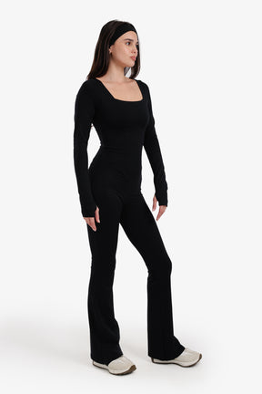 Square-Neck Jumpsuit