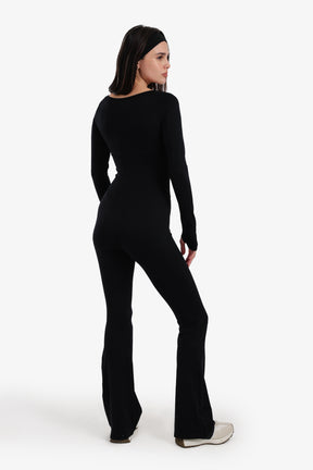 Square-Neck Jumpsuit