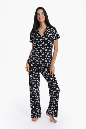 Pyjama Set with Snoopy Print