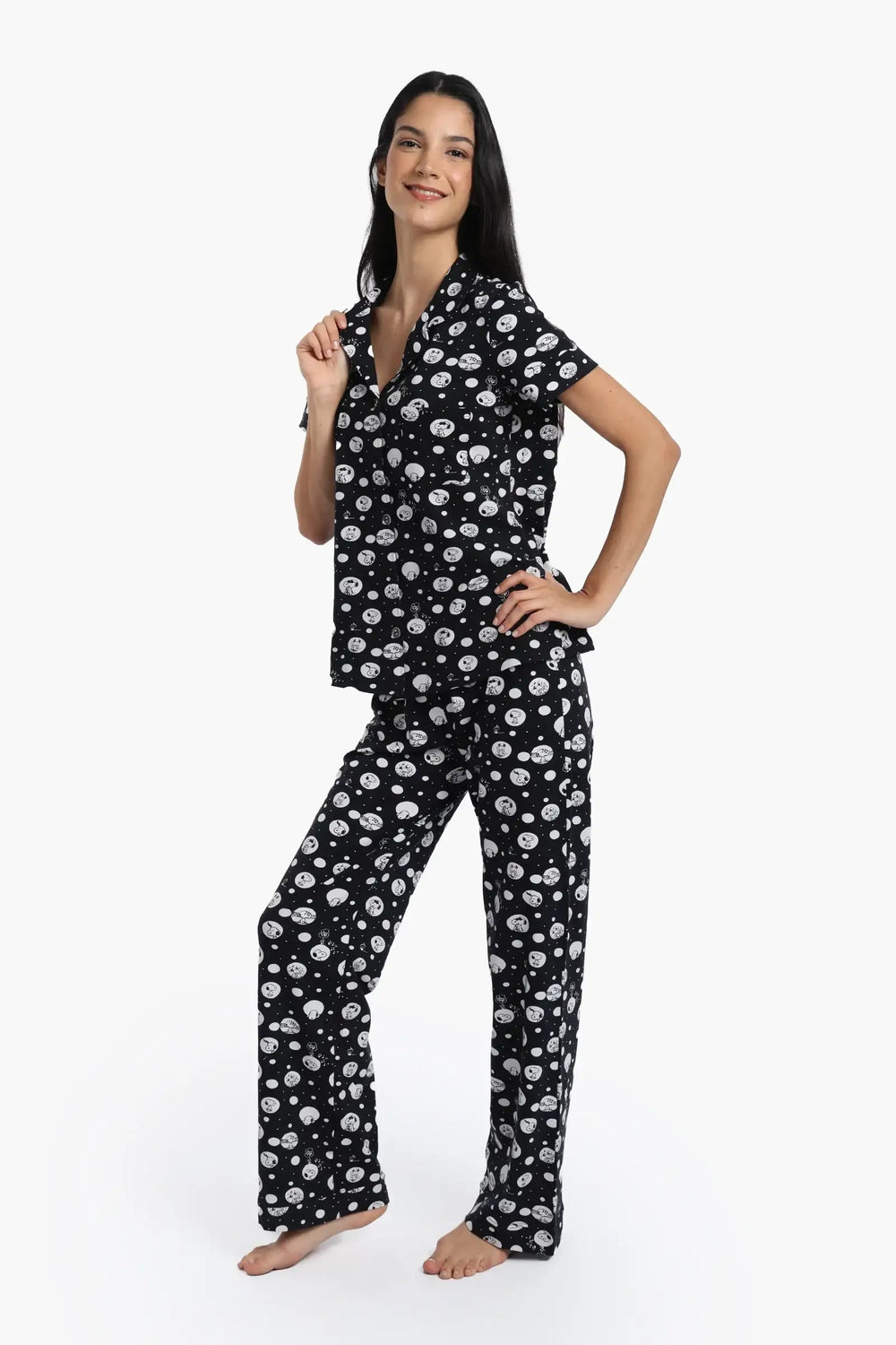 Pyjama Set with Snoopy Print