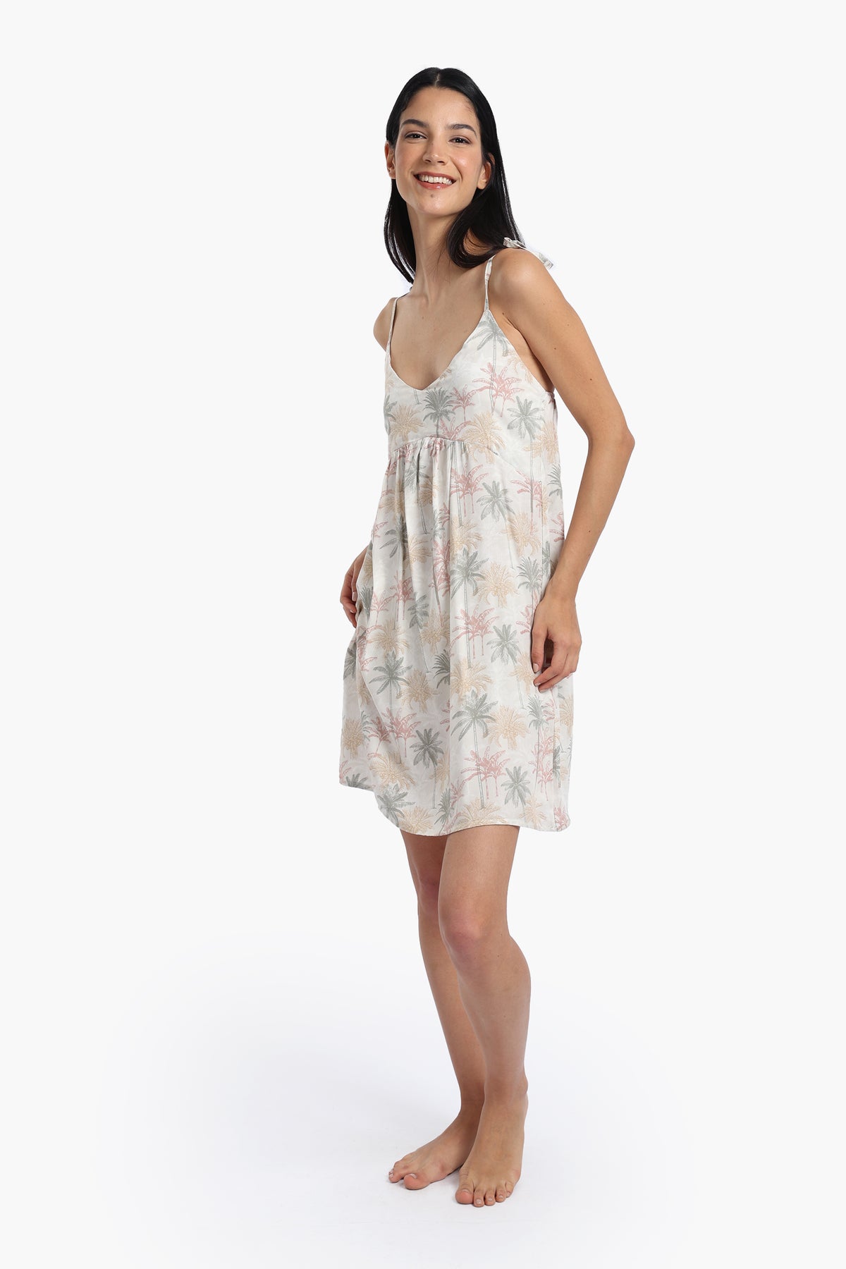 Palm Printed Nightgown