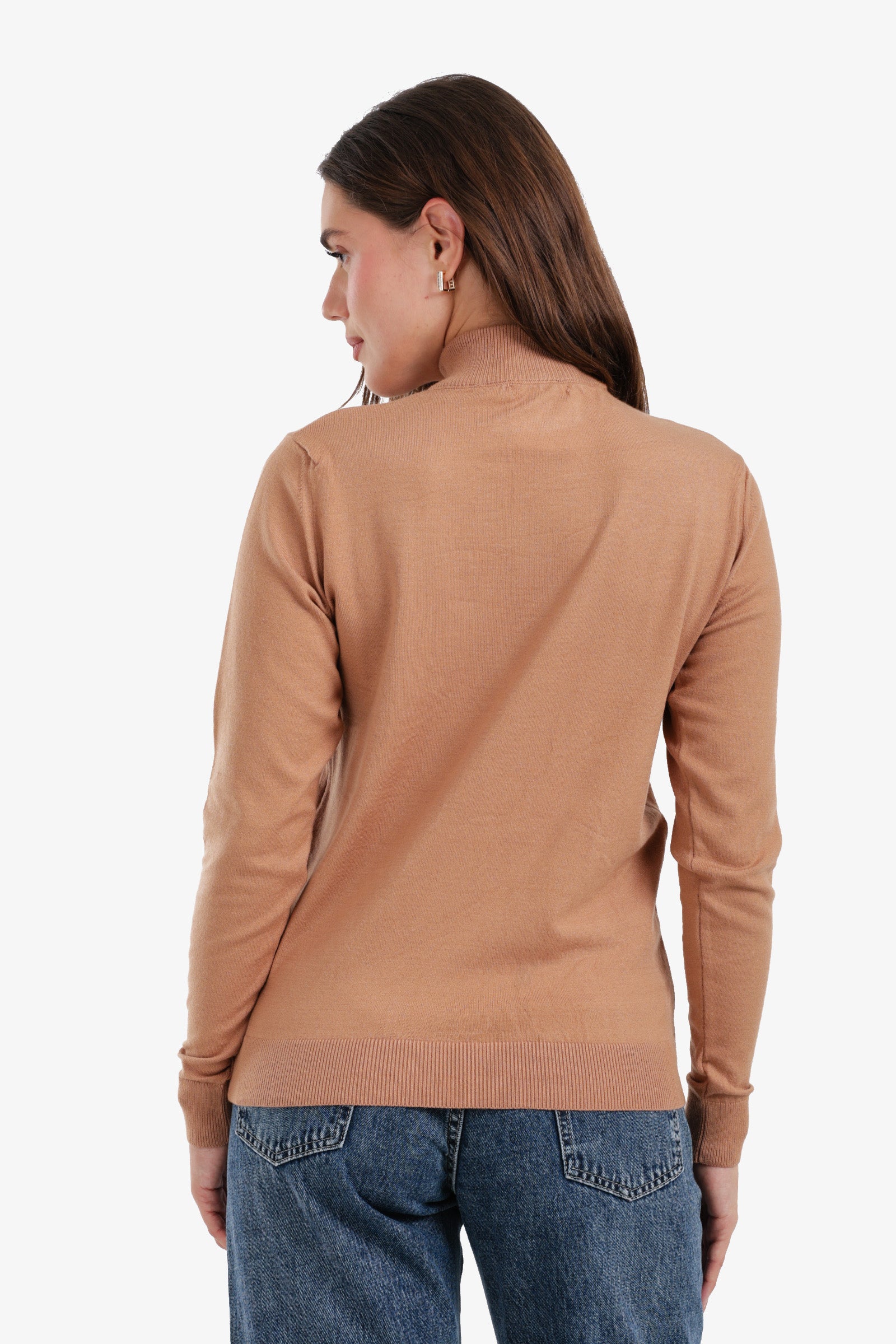 Slim Fit High Neck Pullover