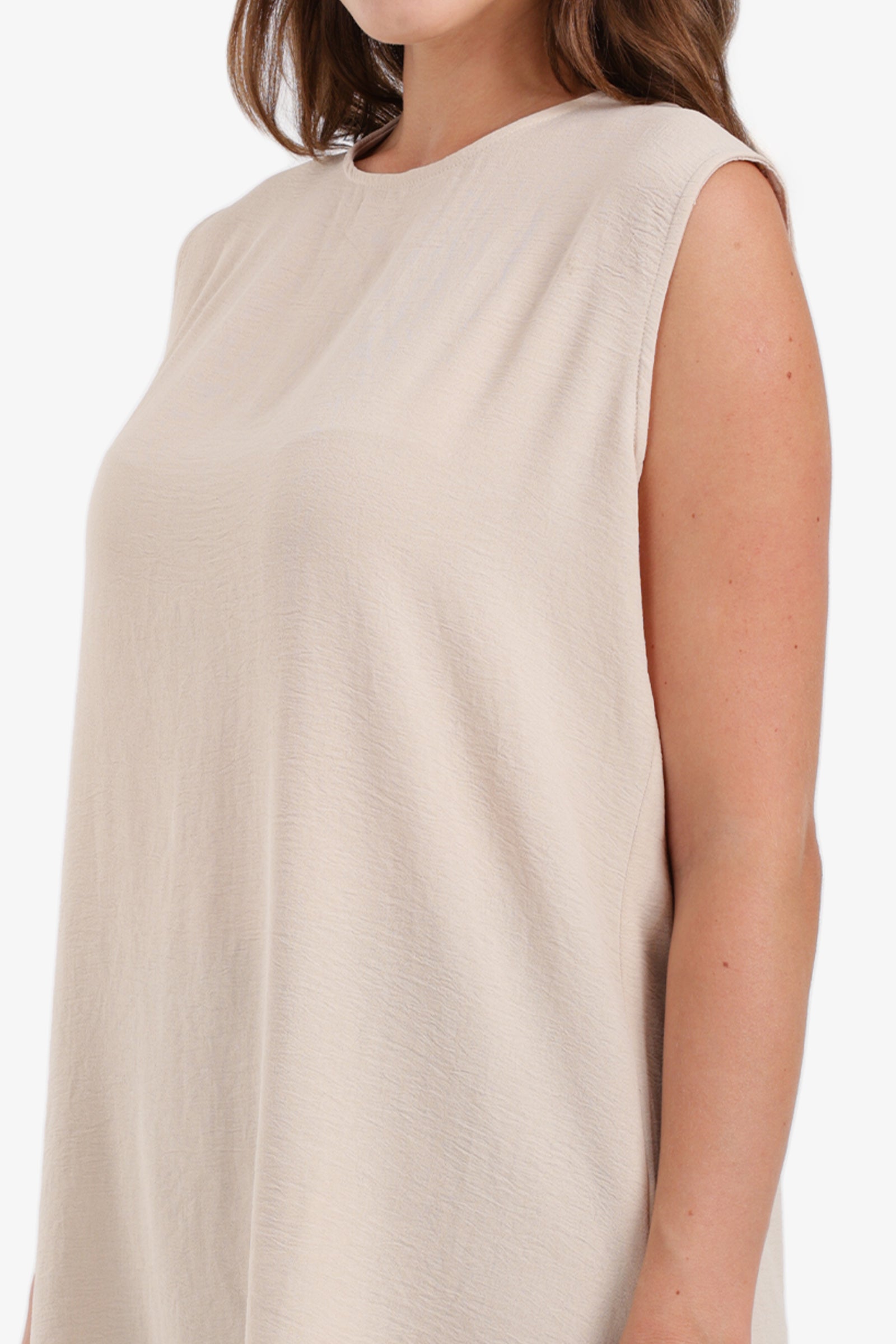 Sleeveless Oversized Blouse