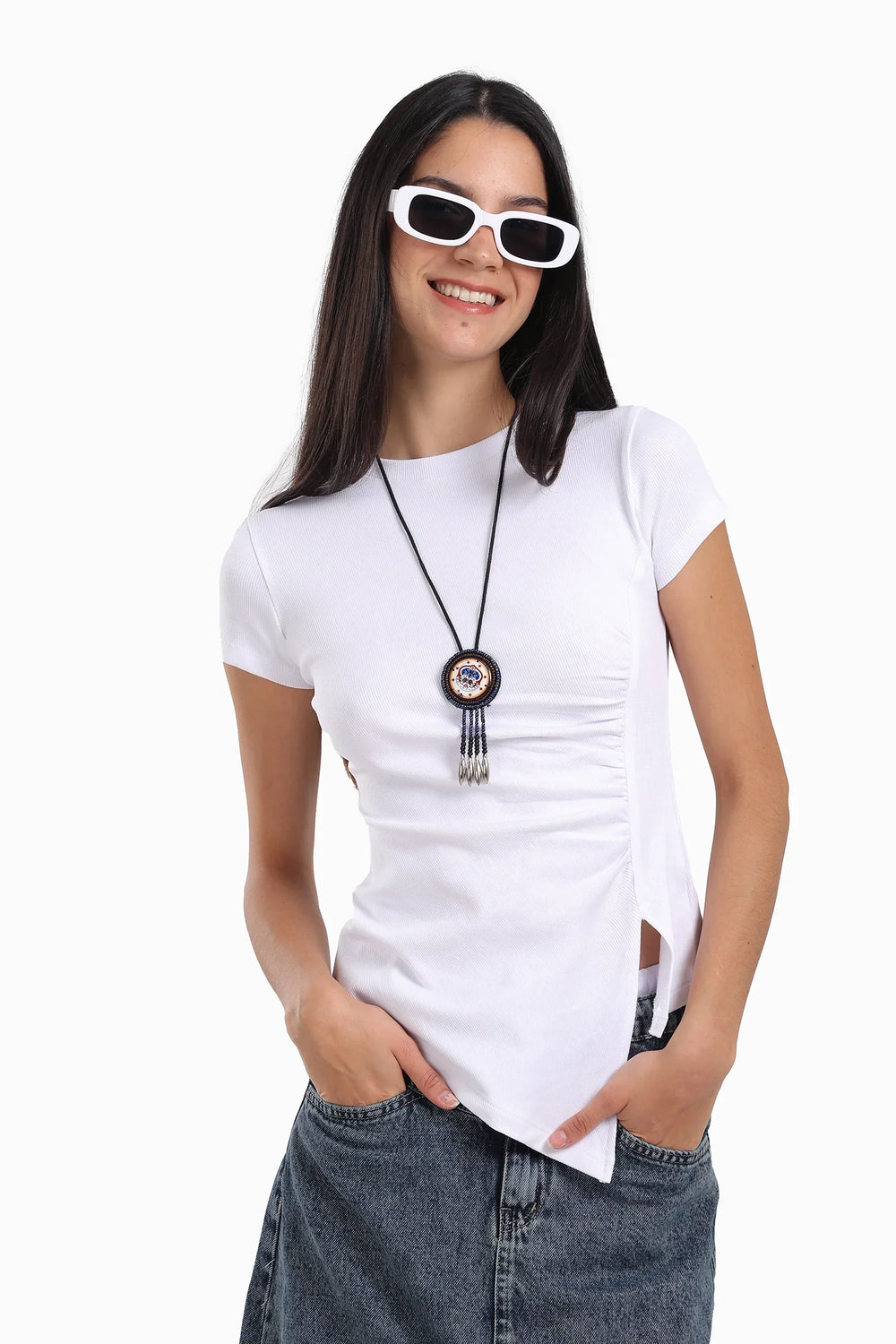 Unique Asymmetrical Hem Top