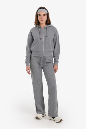 سويت شيرت مضلع وغطاء رأس 