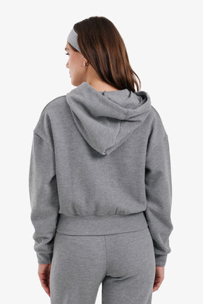 سويت شيرت مضلع وغطاء رأس 