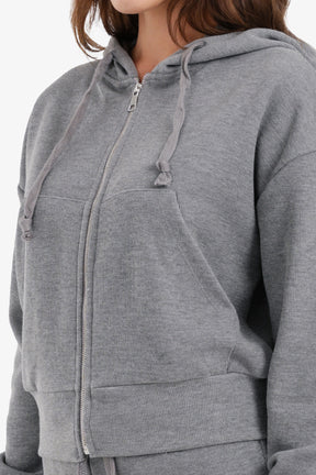 سويت شيرت مضلع وغطاء رأس 