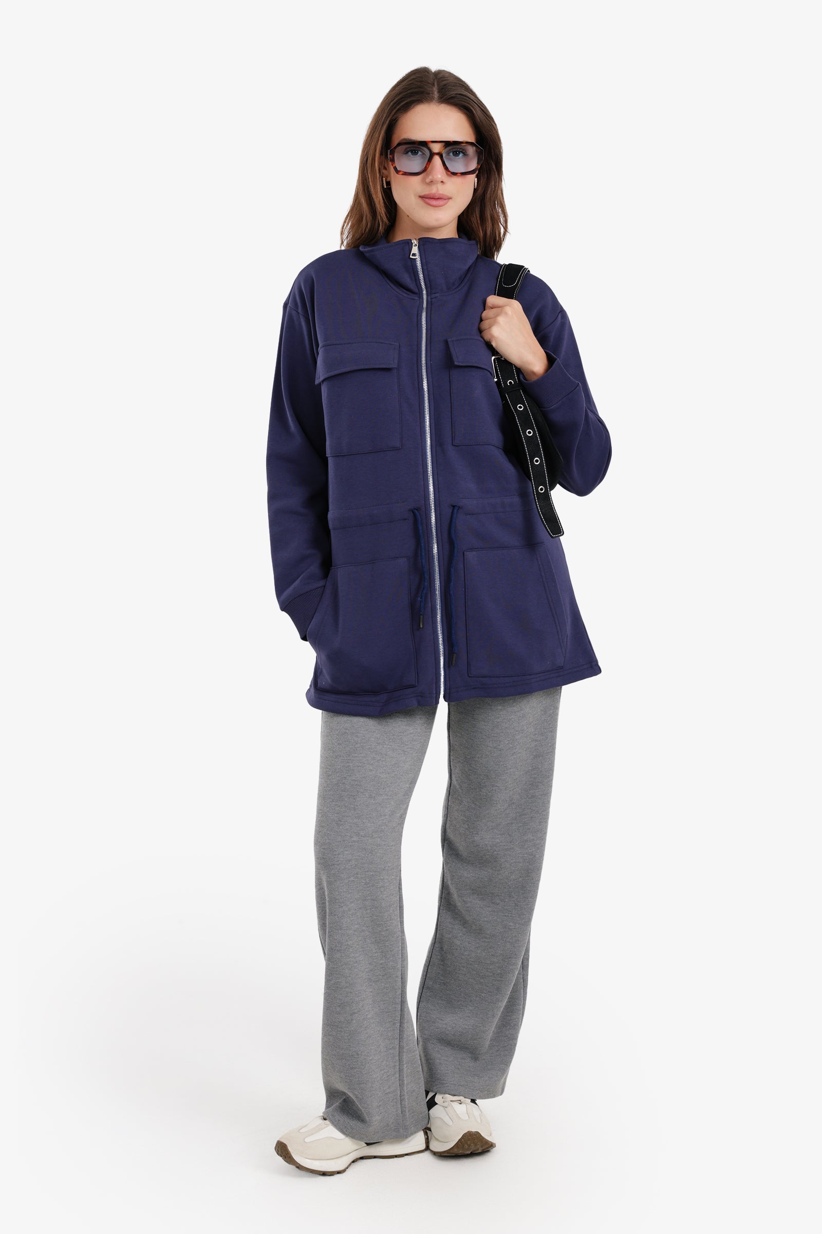 Utility-Pocket Lounge Jacket