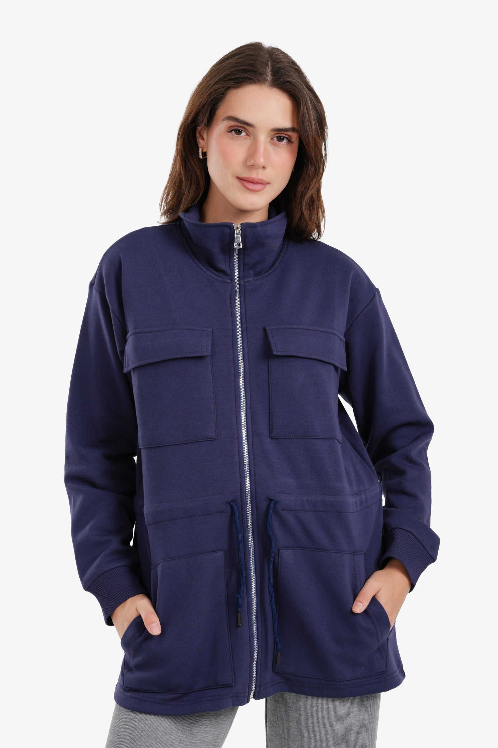 Utility-Pocket Lounge Jacket