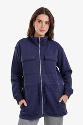 Utility-Pocket Lounge Jacket