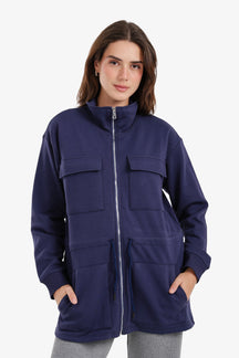Utility-Pocket Lounge Jacket