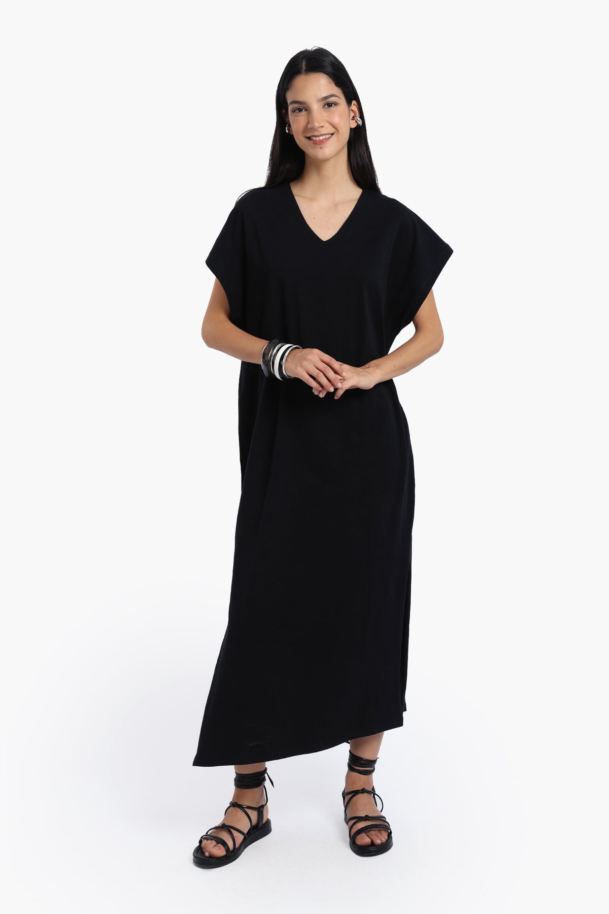 Lounge Dress with Side Slits