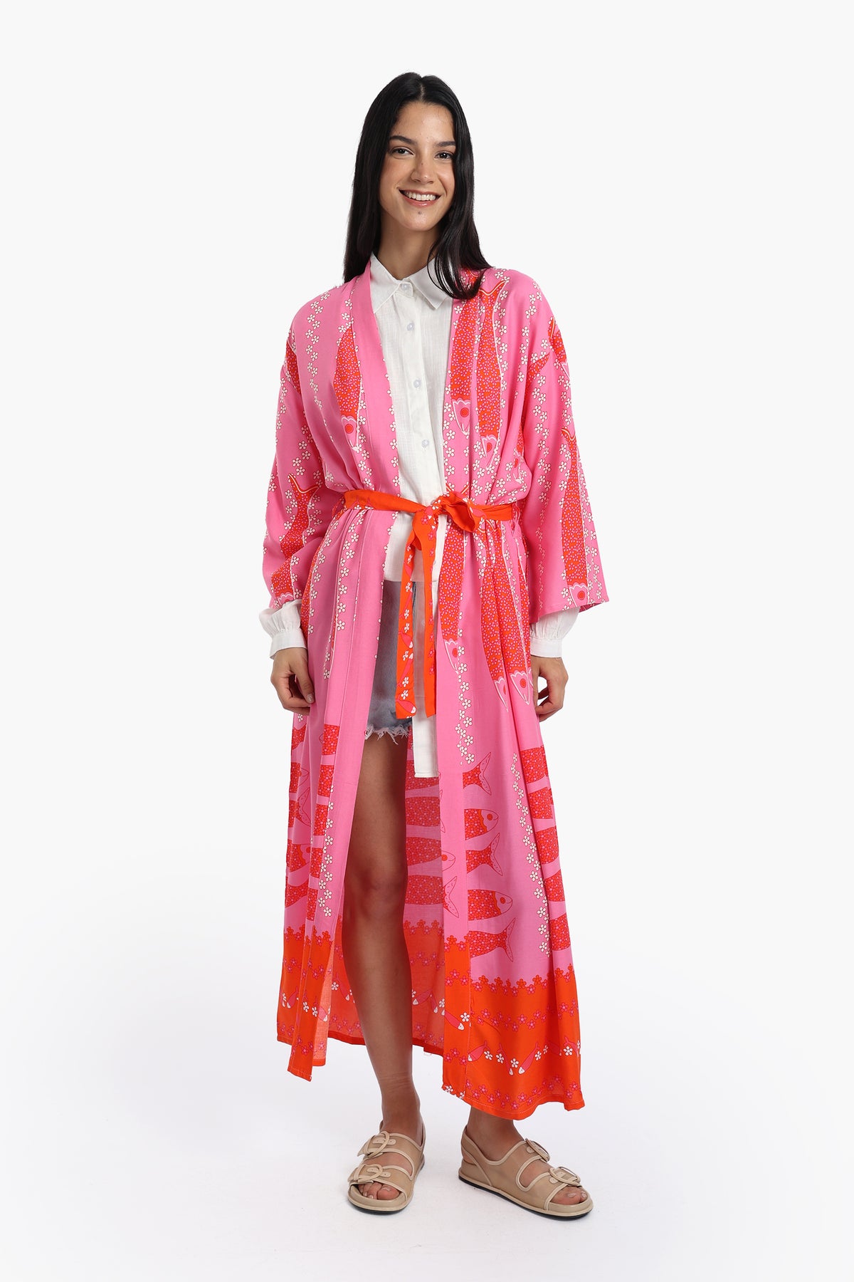 Fish Patterned Cardigan