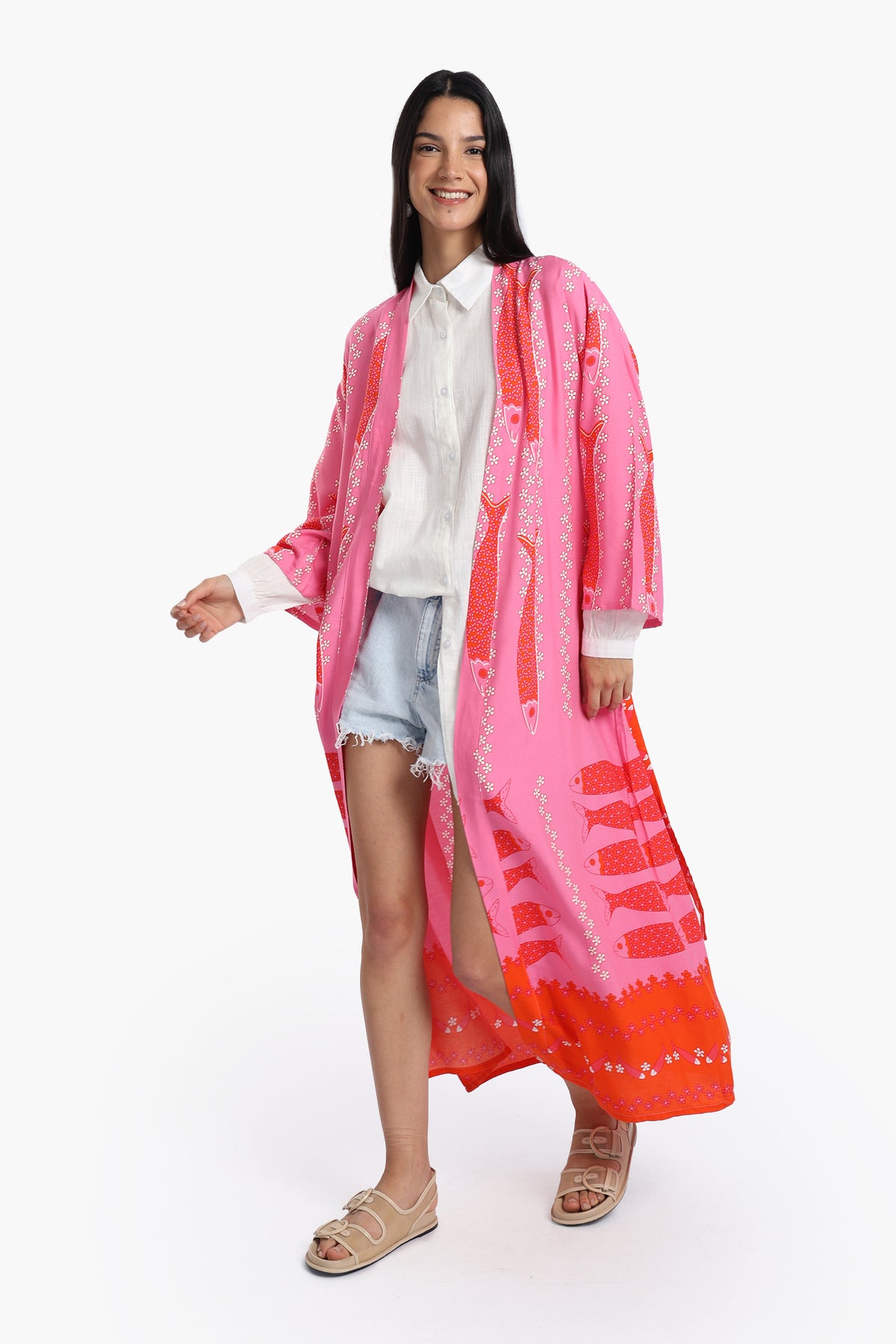 Fish Patterned Cardigan