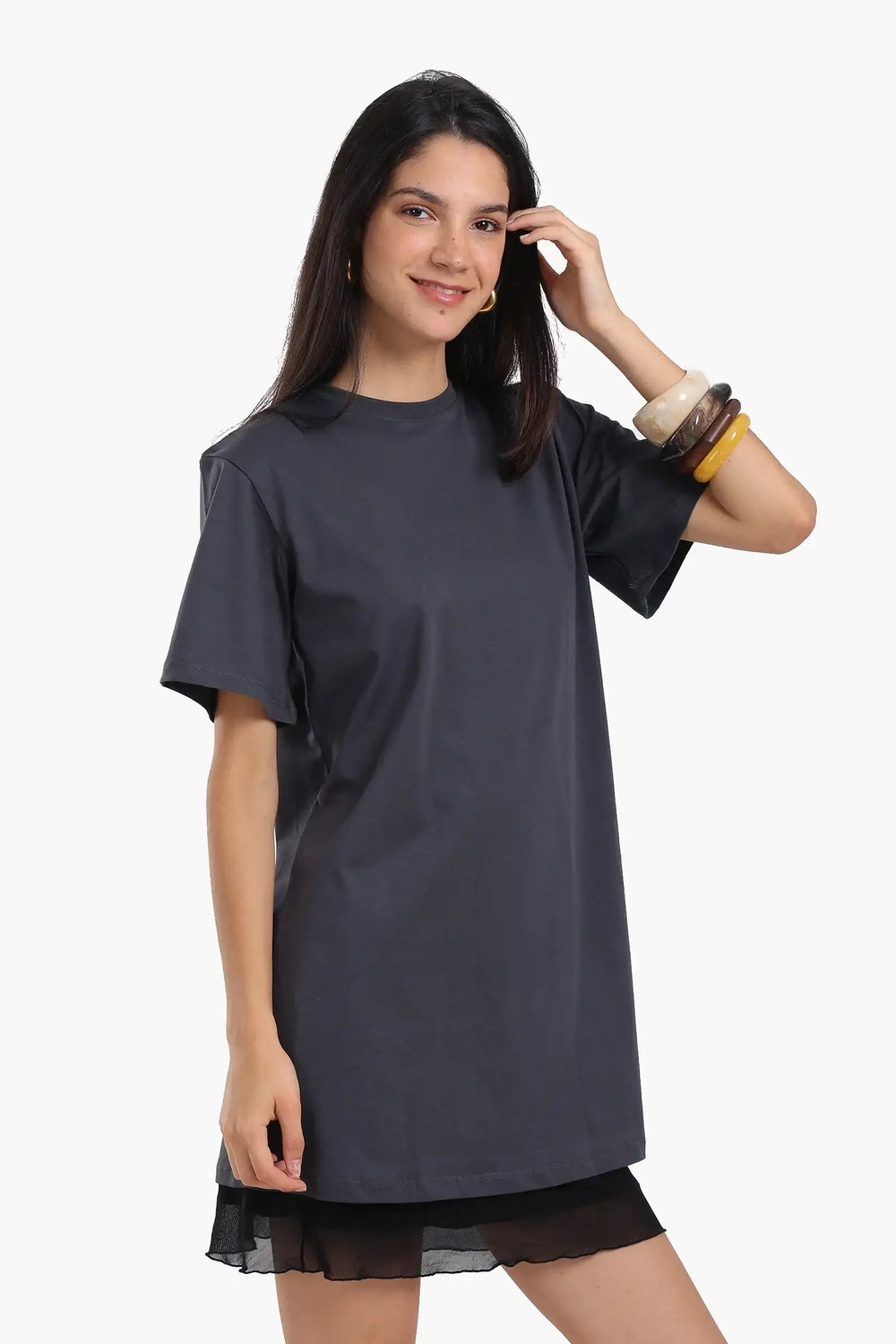 Short Sleeves Cotton Dress