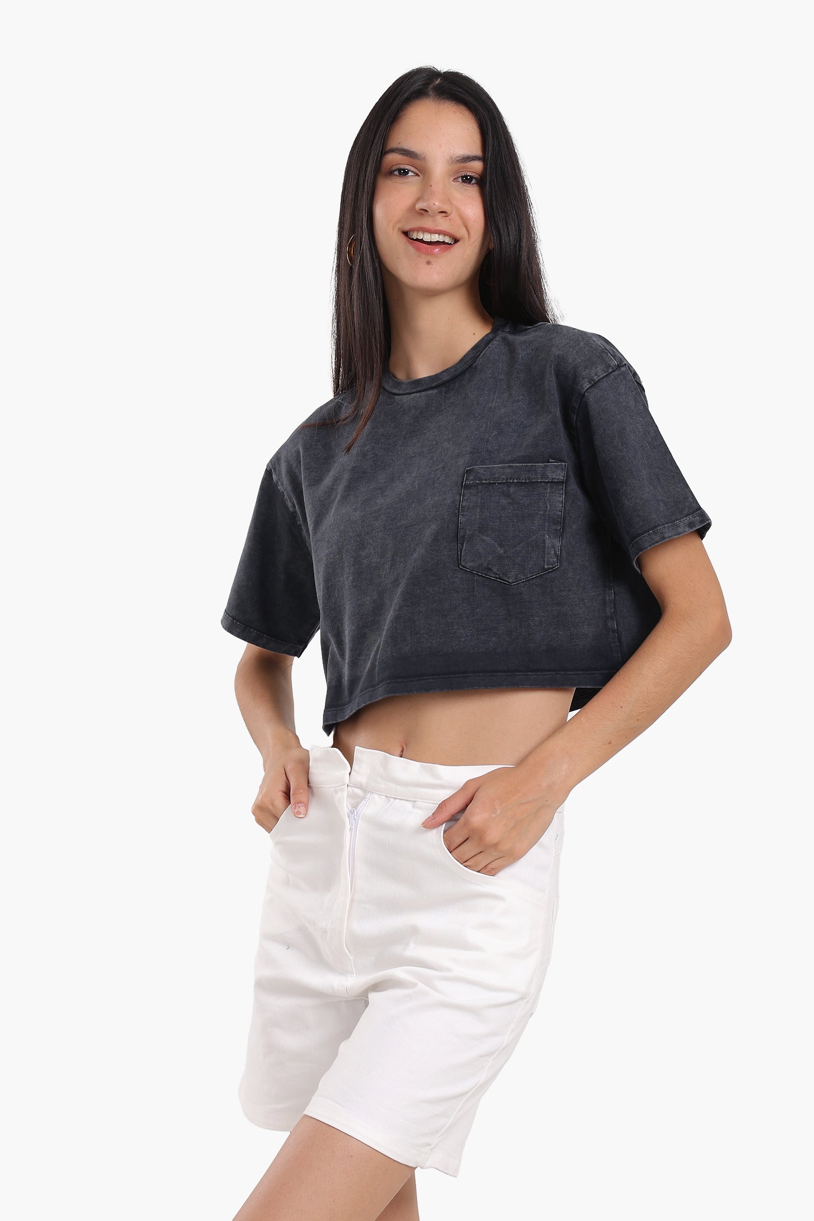Relaxed Fit Cropped T-Shirt