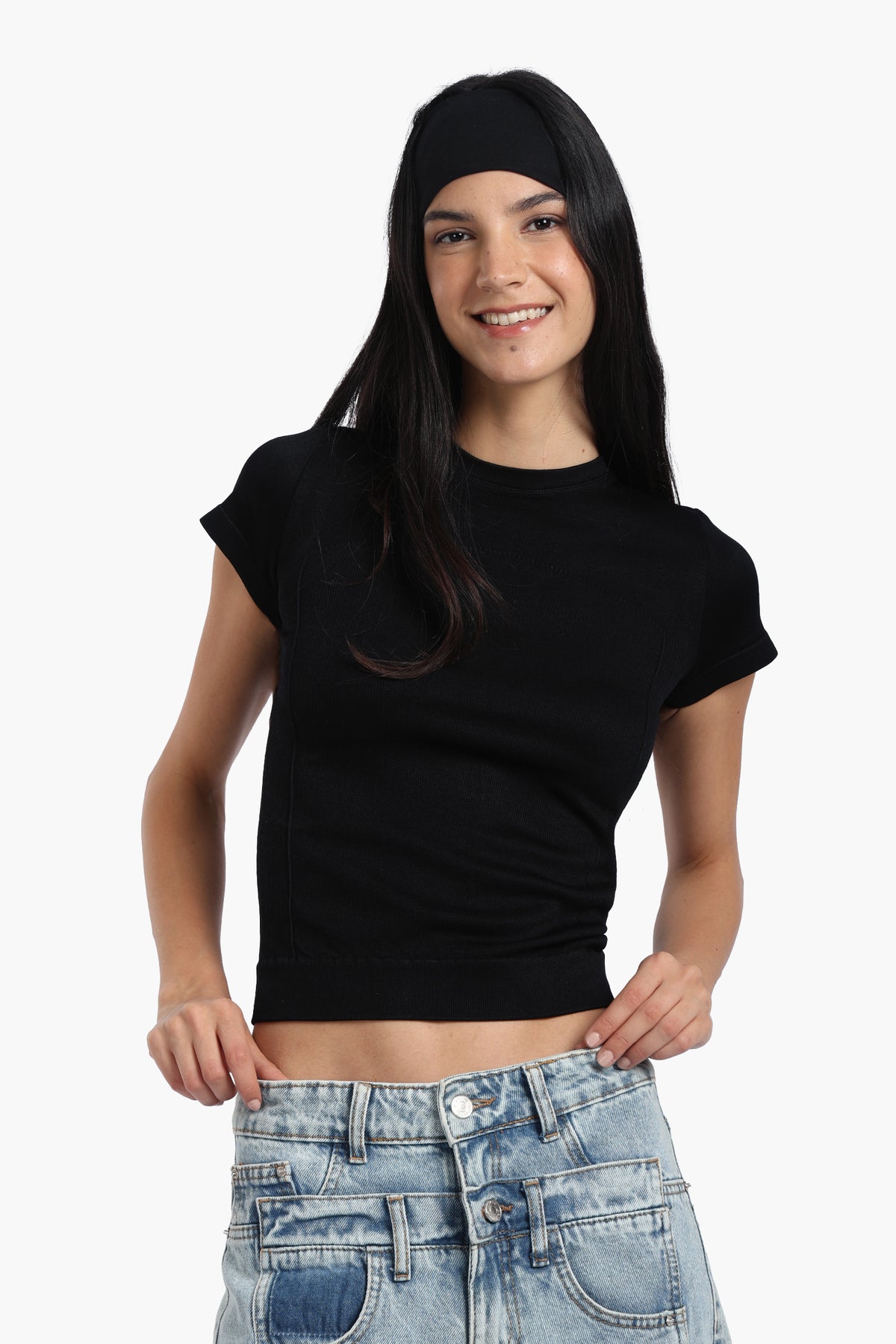 Microfiber Short Sleeves Top