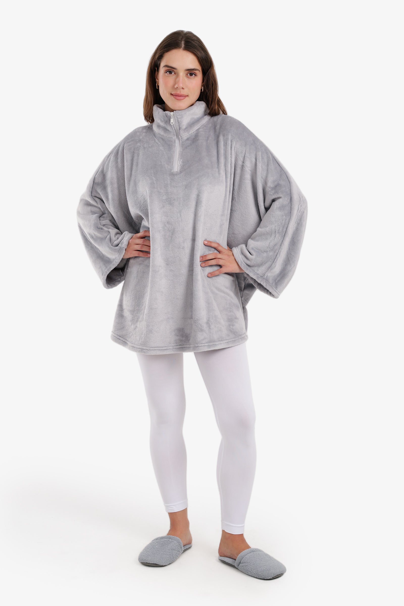 Velvet Poncho Wearable Blanket