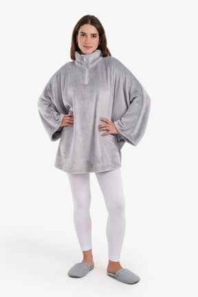 Velvet Poncho Wearable Blanket